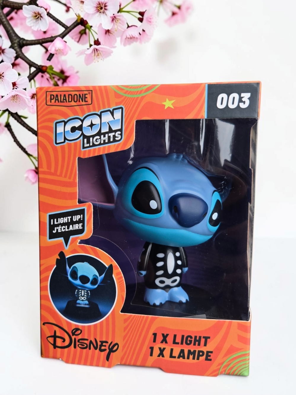 Disney Paladone Skeleton Stitch Icon Light • Halloween Edition • LED Collectible